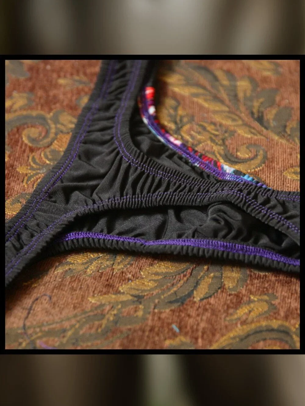 Mens Split Fabric Thin Sides Thong Handmade